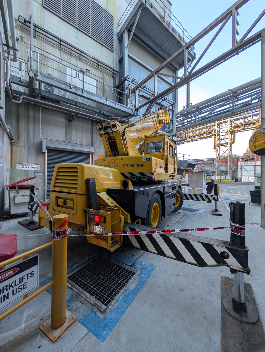 Fire door installation on a large commercial industrial site